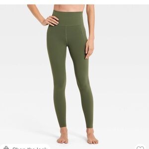 All in Motion Dark Moss Green Leggings